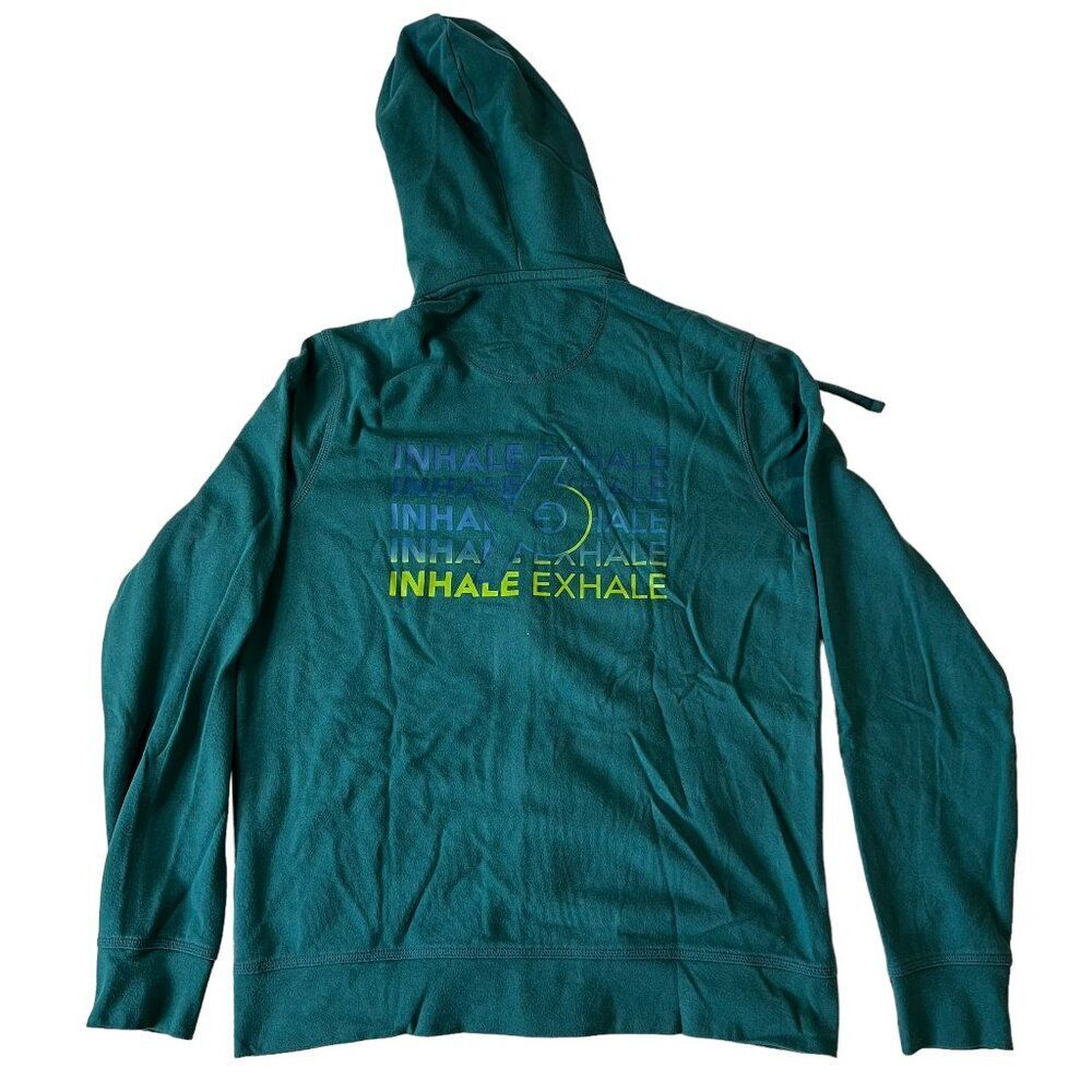 Wear It To Heart Full Zip Hoodie Jacket Green‎ Womens Mens Size Small Athletic